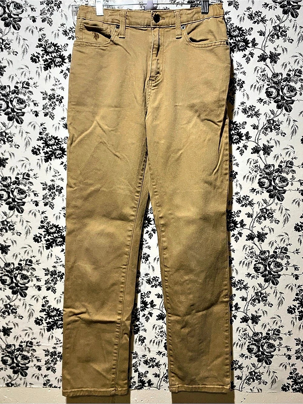 U.S. Polo Assn. The Original. Boys Khaki Straight Leg Pants Waist 16